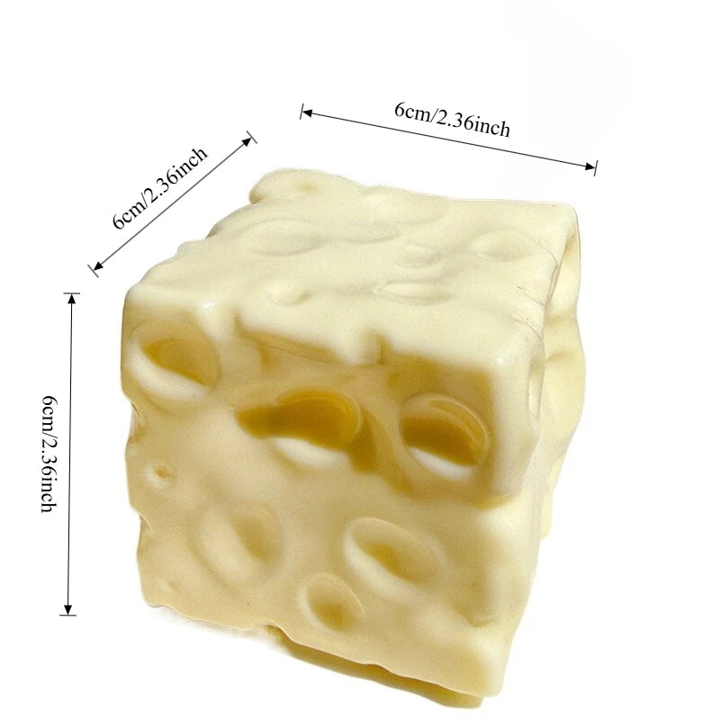 Giant shapeable cheese cube squishy