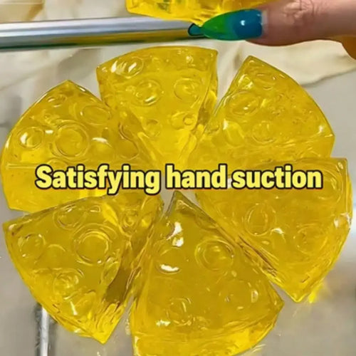 1pc Honeycomb Cheese Shaped Squeeze Stress Relief Toy, Slow Rebound Soft Decompression Tool Suitable For Office & Study To Relieve Anxiety