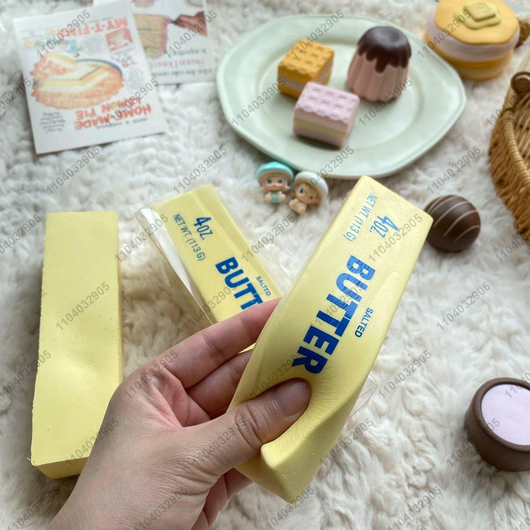 Butter and cheese stick squishy